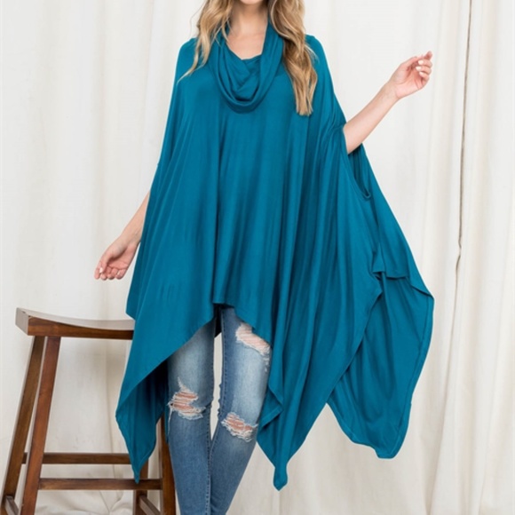 Teal Poncho - Picture 5 of 11